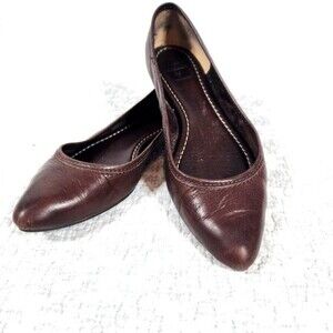 Frye Dark Brown Regina Ballet Flats Size 6.5